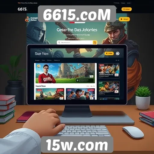 Análise da interface do site 6615.coM para jogadores
